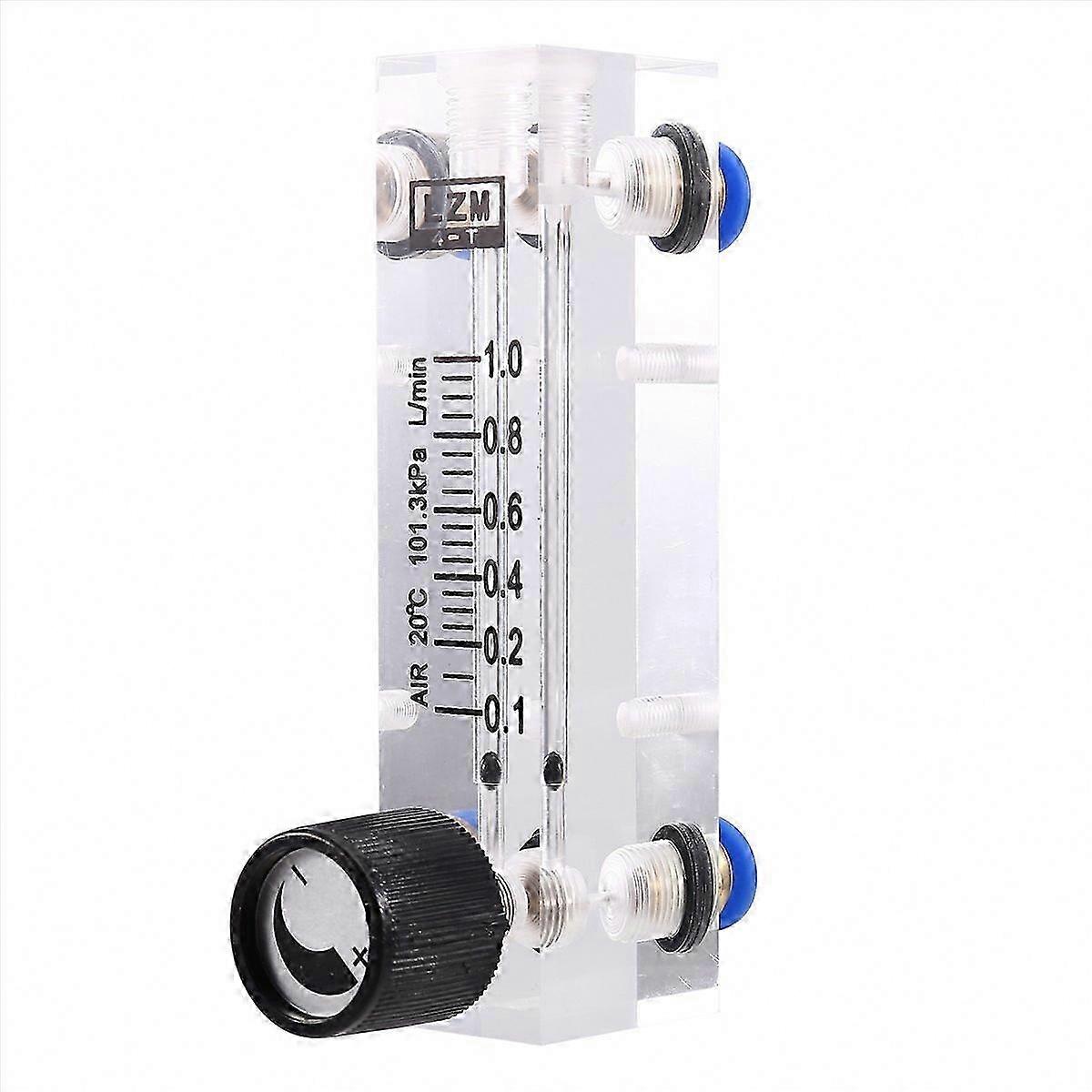 Precise Air Flow Control, 0.1-1L/MIN Acrylic Variable Area Flow Meter