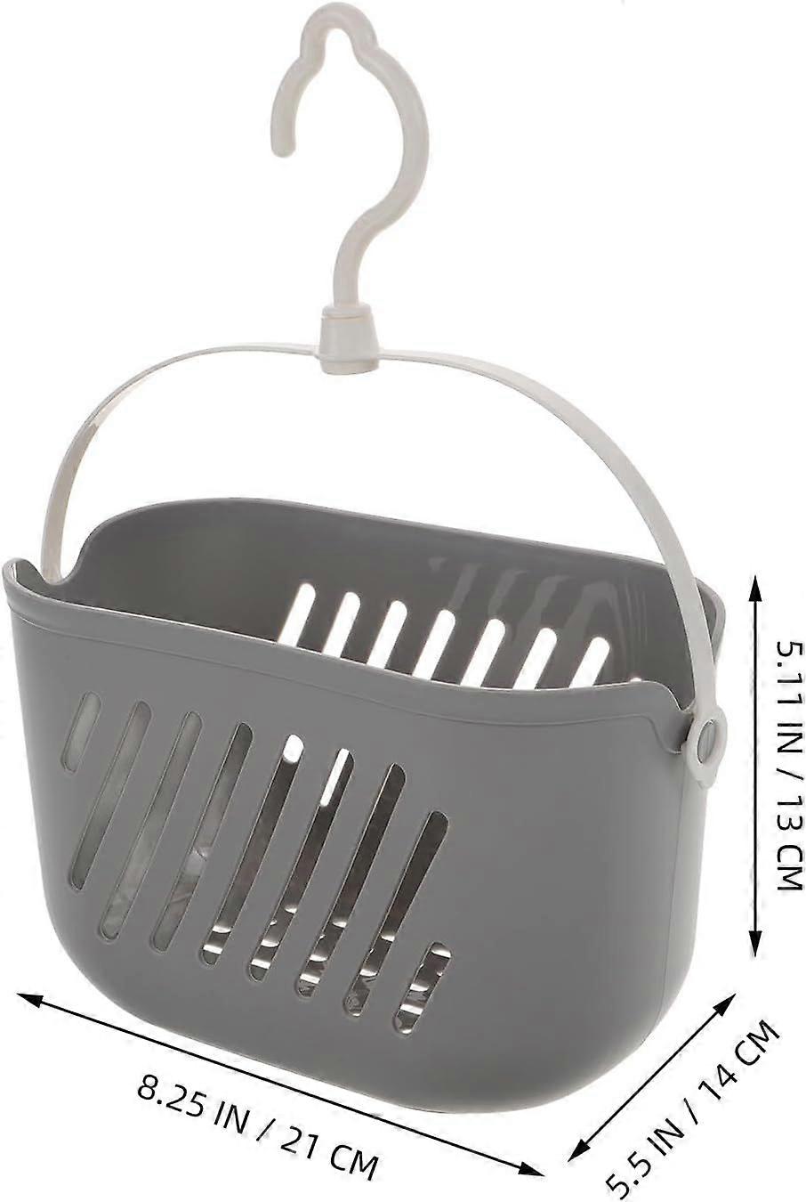 Plastic Shower Storage Basket with Hook for Bathroom