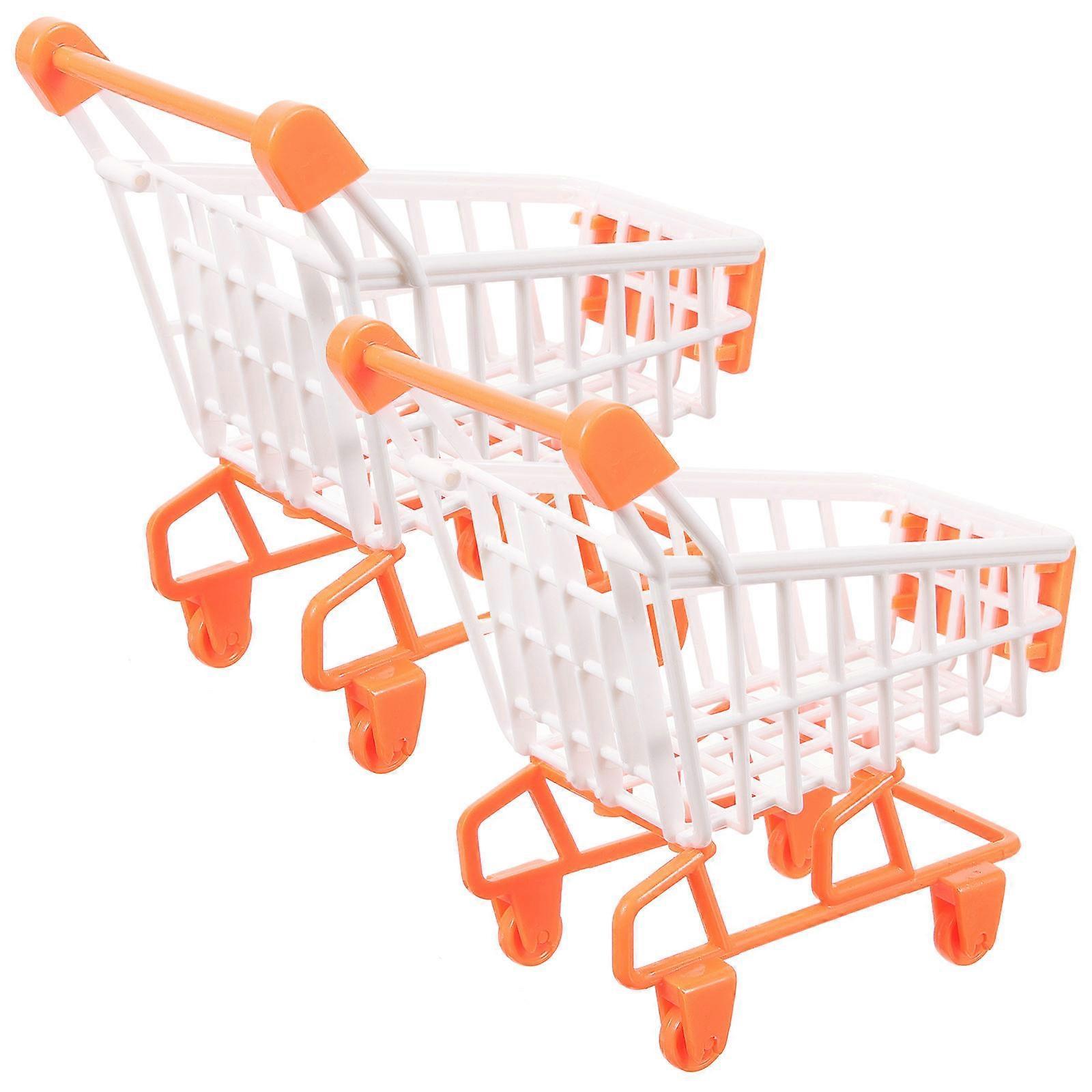 Grocery Cart Toy compatible with Pretend Play 4Pcs Durable Plastic Set