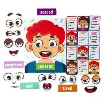 Social Emotional Learning Games for Kids Funny Faces Games Manage Emotion Educational for Girls Kids Over Than 3 Years Old-lsy