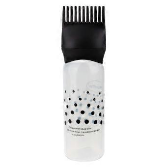 Hair Dye Applicator Bottle with Brush Black One Size for Salon Hair Coloring and Precise Flow Control