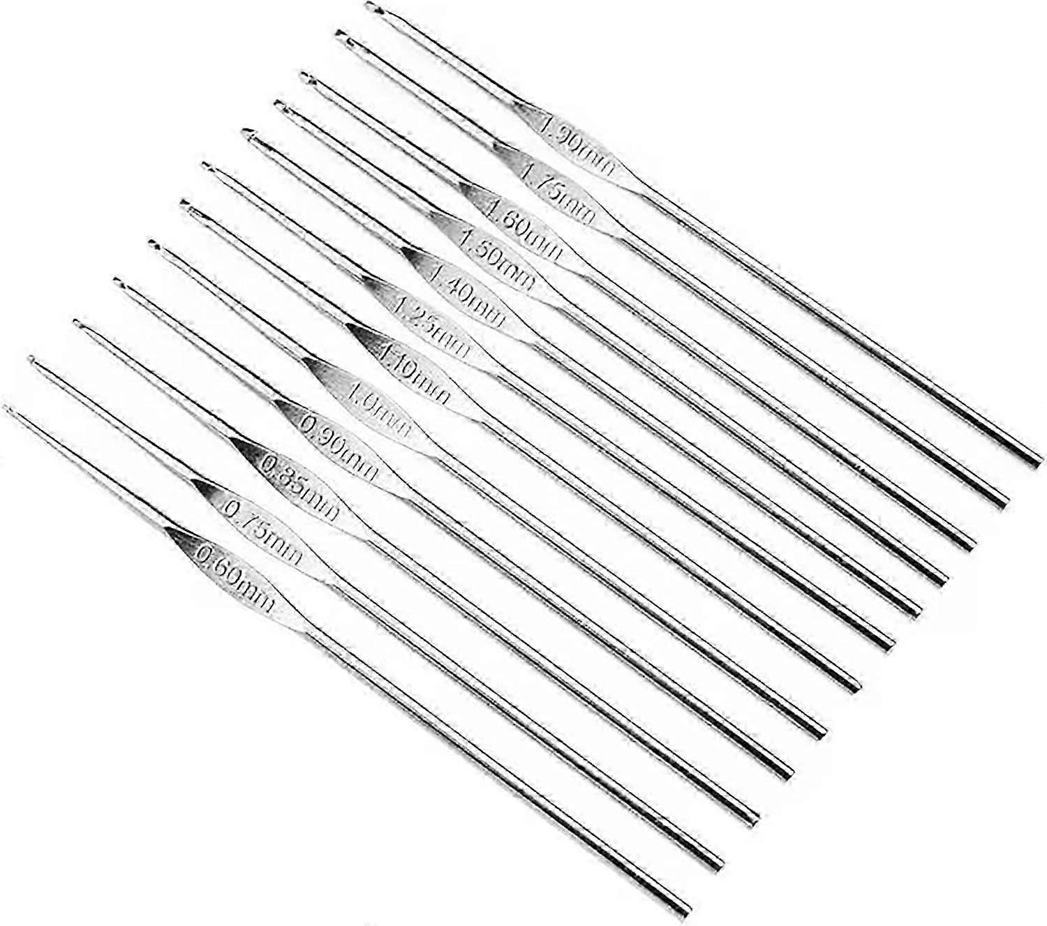 12-Size Stainless Micro Crochet Kit