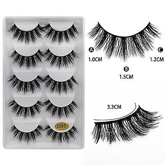3d False Eyelashes, 3d Faux Mink Fake Eyelashes, Handmade Dramatic ...