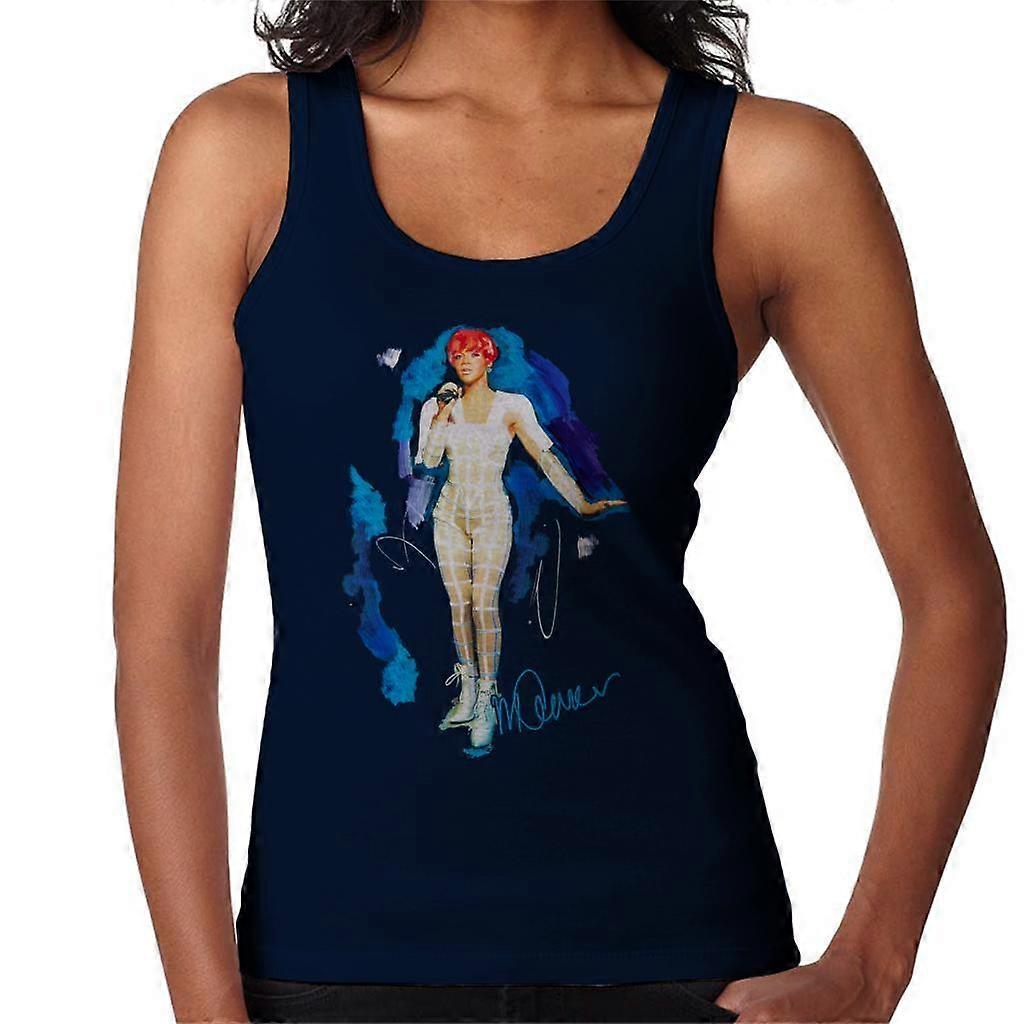 Sidney Maurer Original Portrait Of Rihanna Cut Out Outfit Women's Vest
