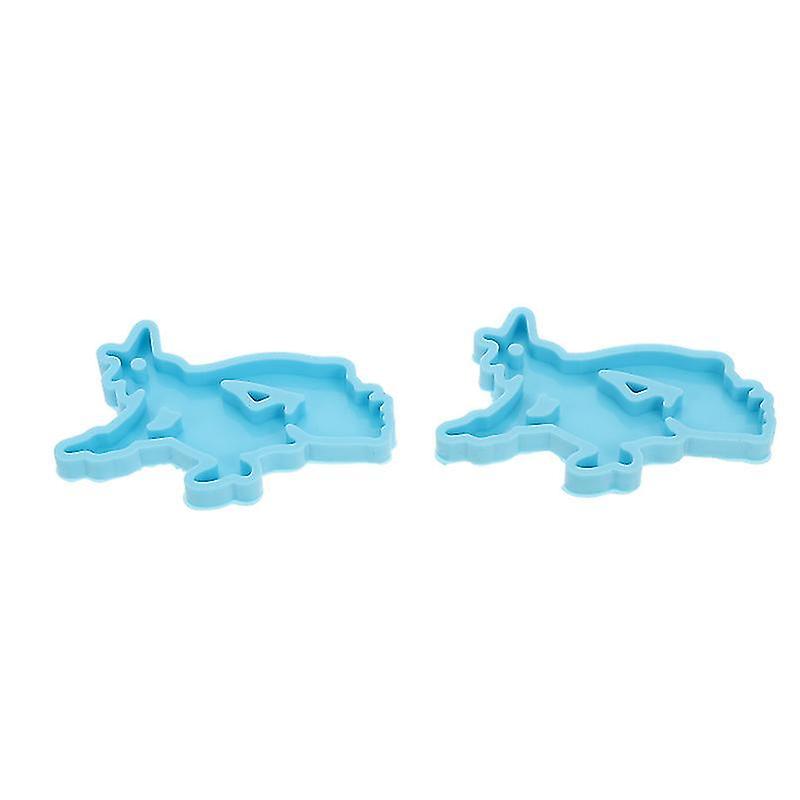 0.7X4.5x7cmスカイブルーのステンシル&ダイカット2pcs魔女ペンダントモールドフェスティバルキーホルダーペンダントモールドCr