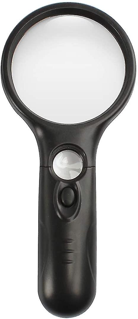 Magnifier With Light,3x 45x High Magnification Black