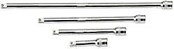 Draper 16766 1/4" Square Drive Satin Chrome Wobble Extension Bar Set (4 Piece)
