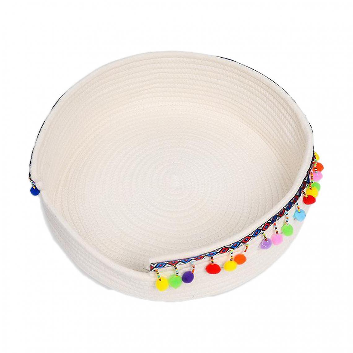 Cotton Rope Woven Pet Cat Bed Basket