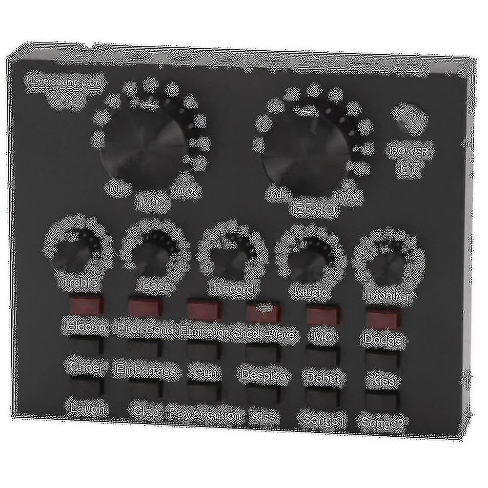 V8 Sound Card Audio Set Interface External Usb Live Microphone Sound Card Bluetooth Function For Co