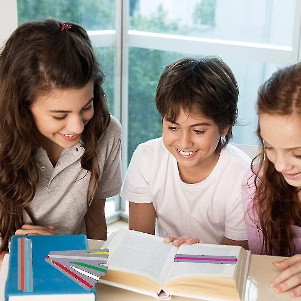 16 Pcs Reading Ruler, Dyslexia Guided Reading Strip, Colored Highlight ...