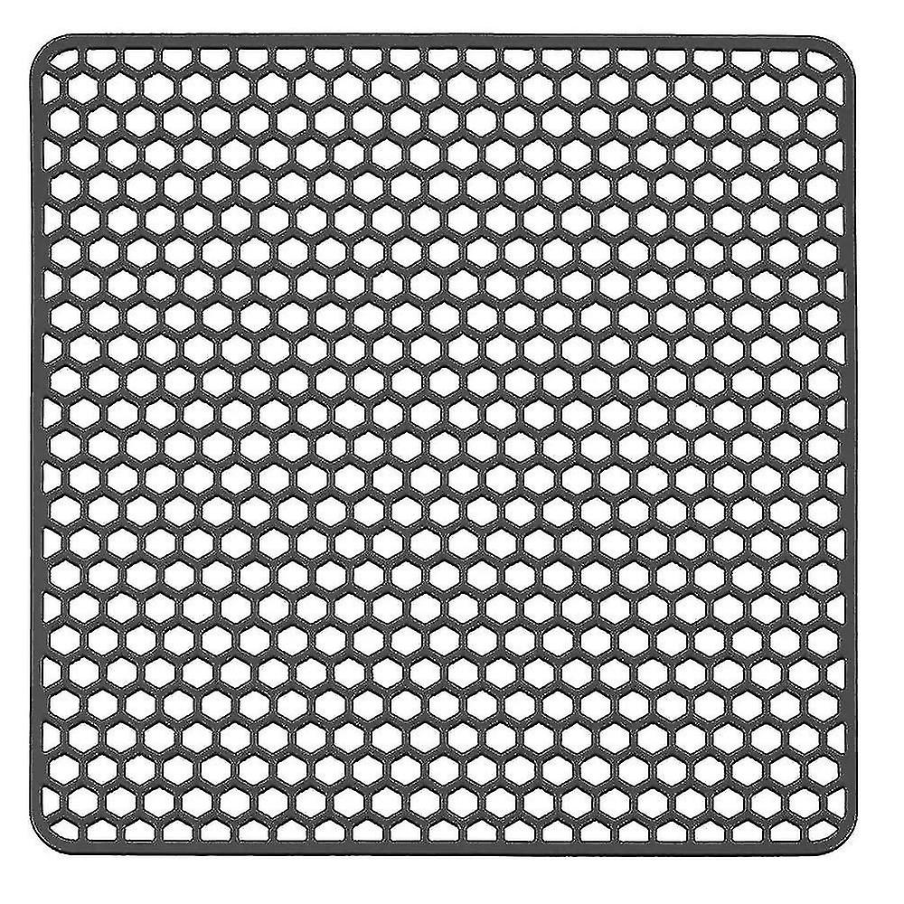 Kitchen Sink Drain Silicon Mat Protector Pad, Counter Protector, Heat Resistant, Easy To Clean Grey 34.5cm