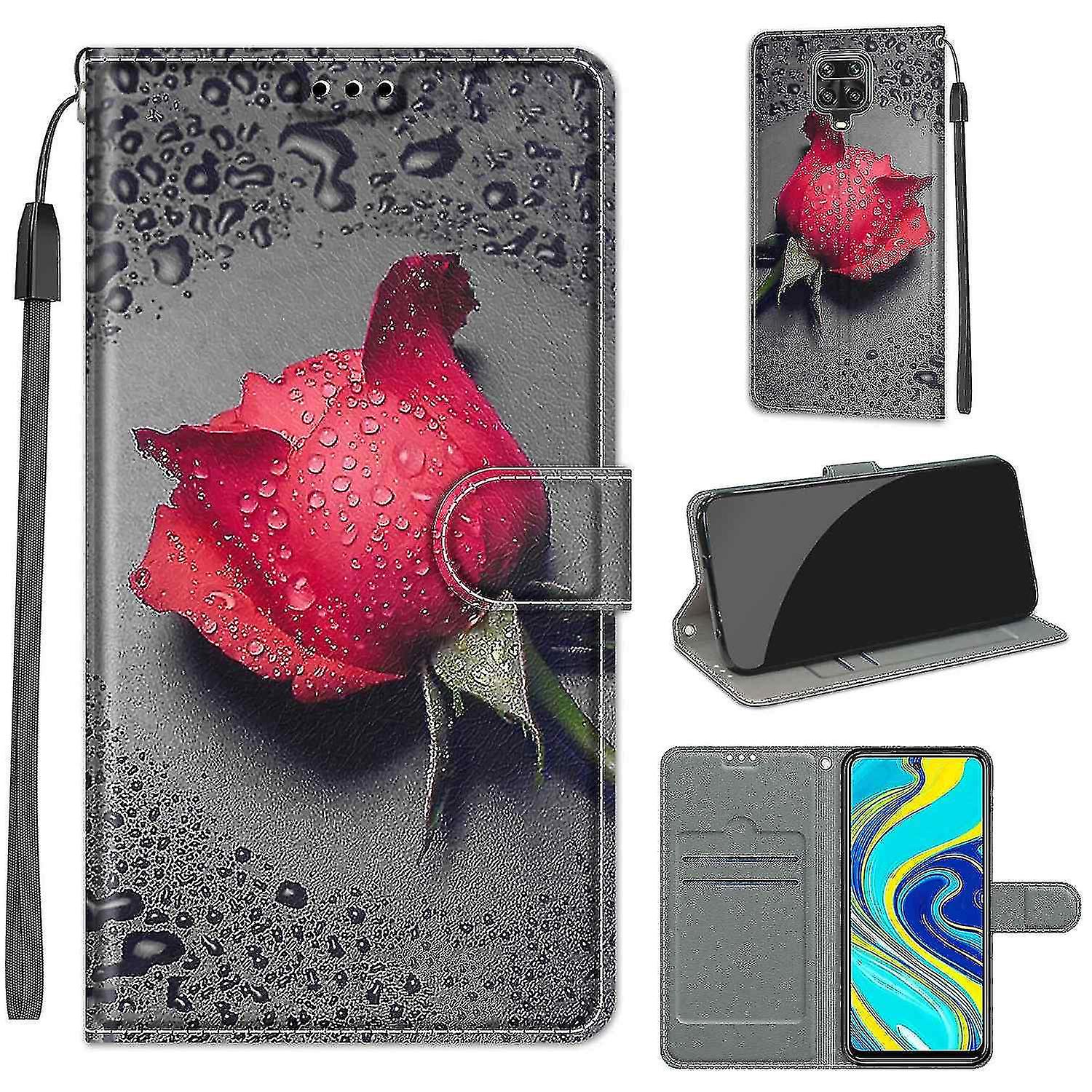 Compatible With Xiaomi Redmi Note 9 Pro Max Love Rose Mobile Case