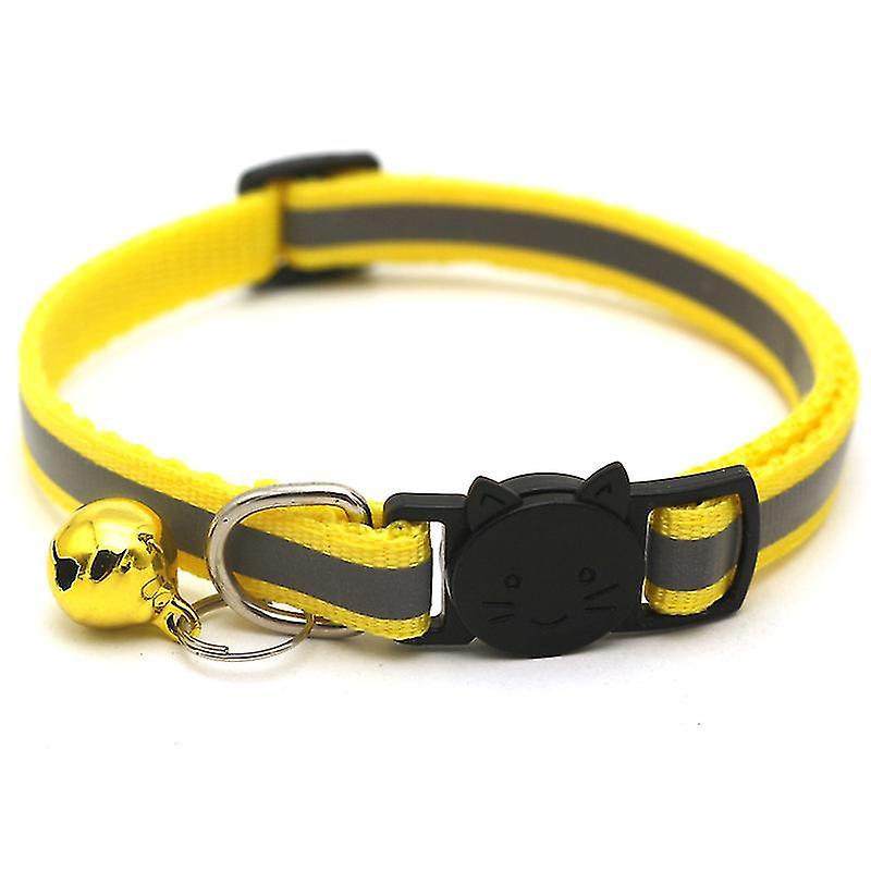 Safety Release Cat Kitten Collar Quick Release Reflective Bell Hi Vis Adjustable