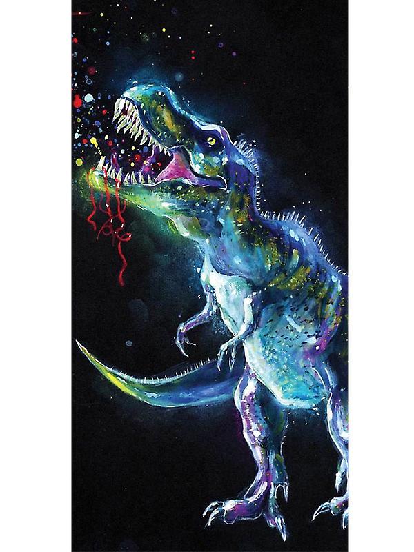 Dinosaurus kleur strandhanddoek