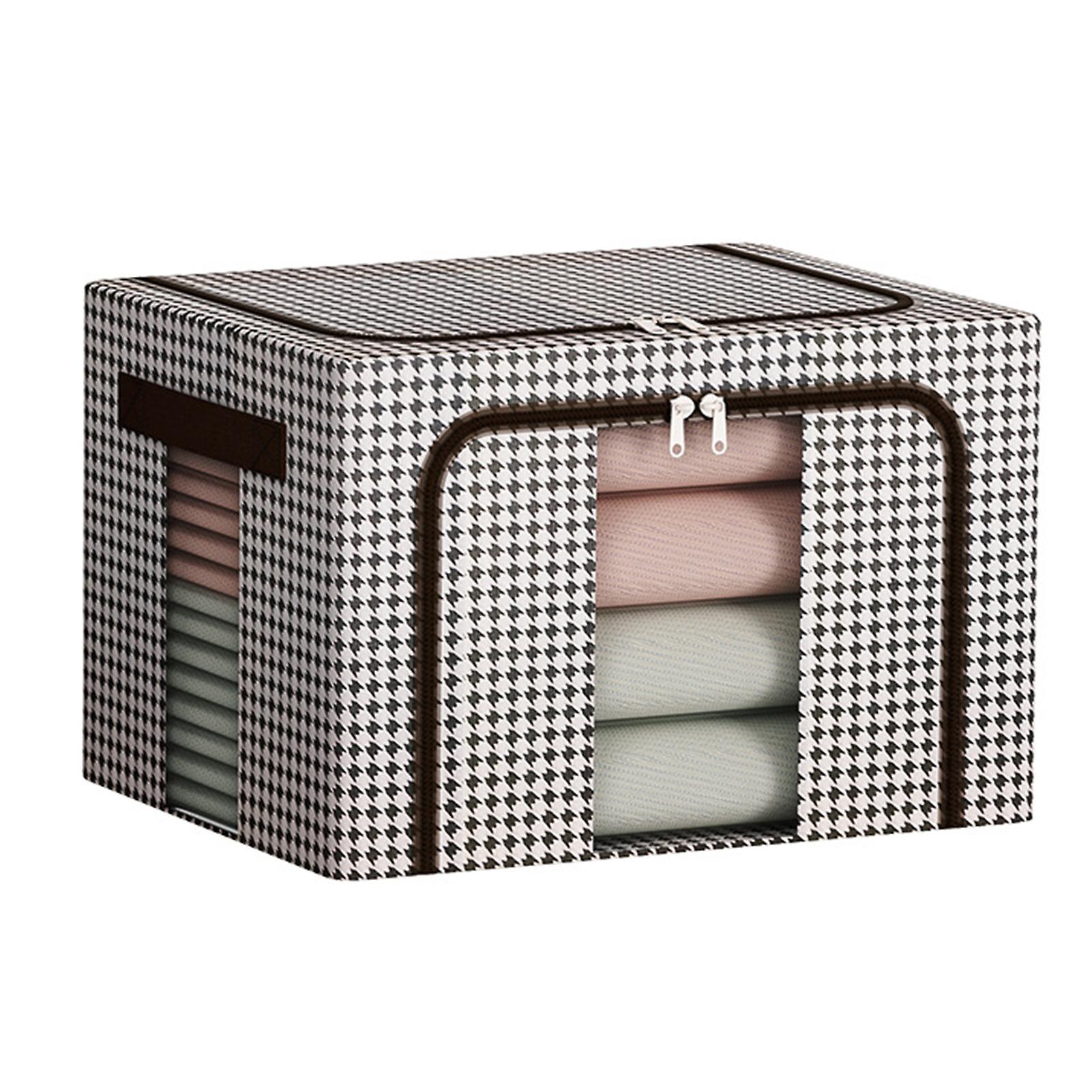 Foldable Clothes Organize Box Double Zipper Closure Storage Box