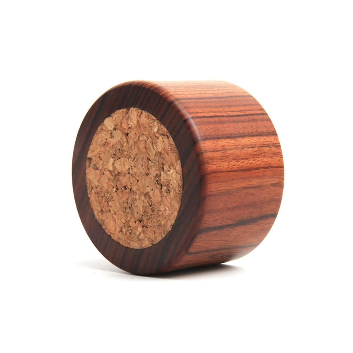 Sandalwood Insert Leather DIY Cork Insert Round Holder Base Oak Core Storage