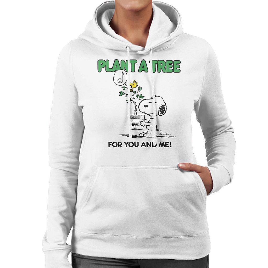 Peanuts Snoopy Plant A Tree Women's Hooded Sweatshirt