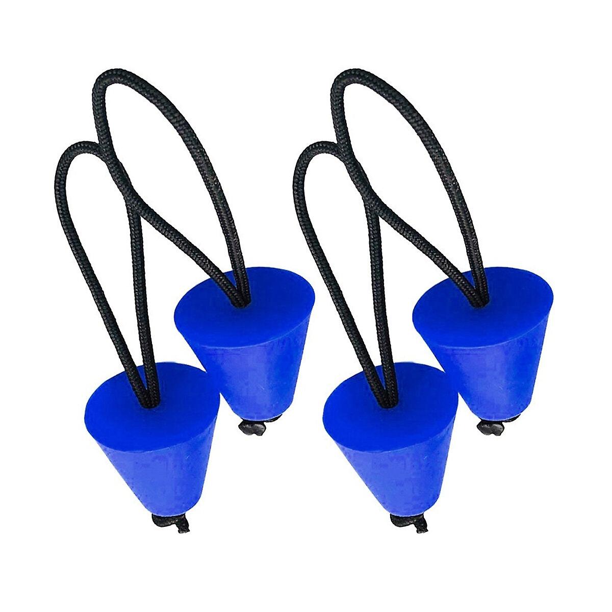 4Pcs Silicone Kayak Scupper Plug Kit Canoe Drain Holes Stopper Bung Universal