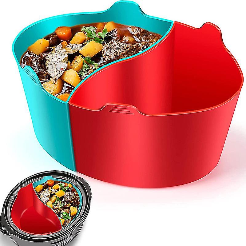 Crock Pot Liner Reusable Silicone Slow Cooker Liner For Crock Pot Divider Insert Fit 6 Quarts