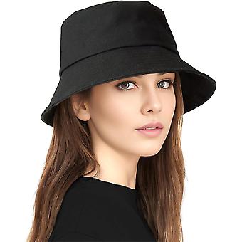 Unisex Bucket Hat dla kobiet Mężczyźni Bawełniany letni kapelusz plażowy Sun, dżinsowa czapka rybaka do pakowania na co dzień dla kobiet / rodziny