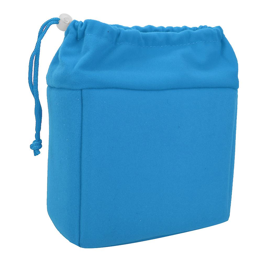 Waterproof Shockproof DSLR Camera Lens Insert Bag Padded Case With Drawstring (Water Blue)