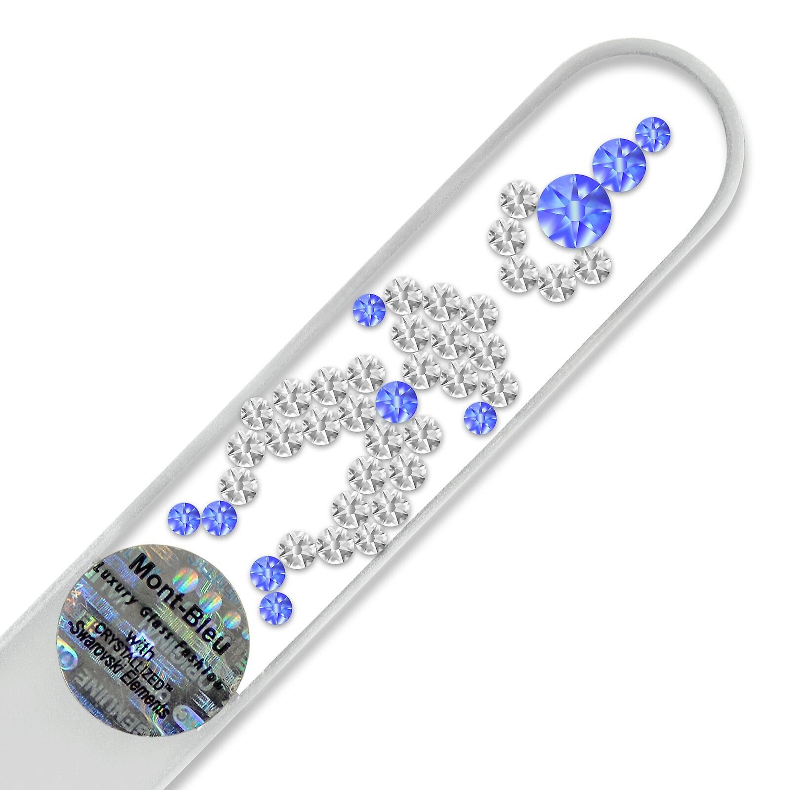 Mont Bleu Clown Crystal Nail File LE-1 - Sapphire - Crystal