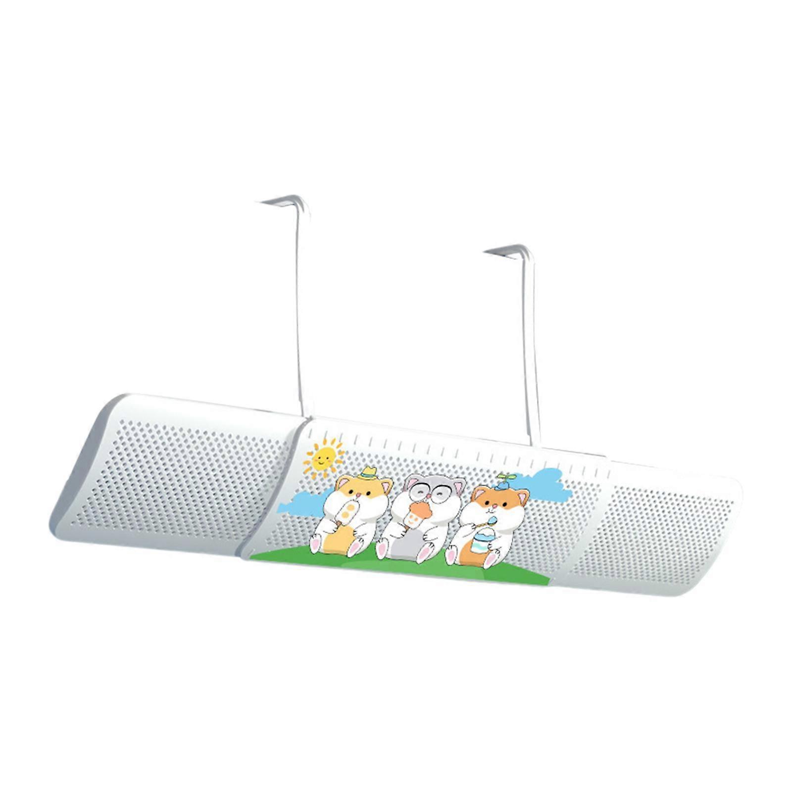 Scalable 20.4"-36" Air Conditioner Air Deflector Accessory Air Cooled Baffle Hamster Pattern