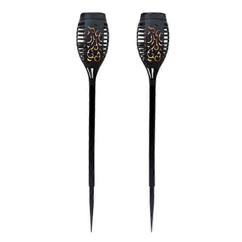 2 Pcs LED Solar Light Lamp Flickering Waterproof Garden Decoration Landscape Lawn Lamp Path Lightin