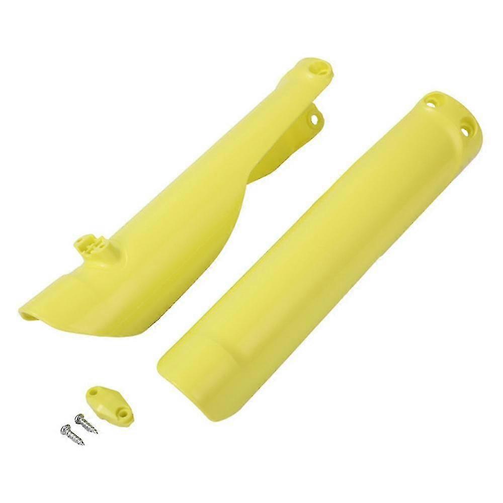 Motorcycle Fork Guard Protector Cover Front Fork Shock Yellow