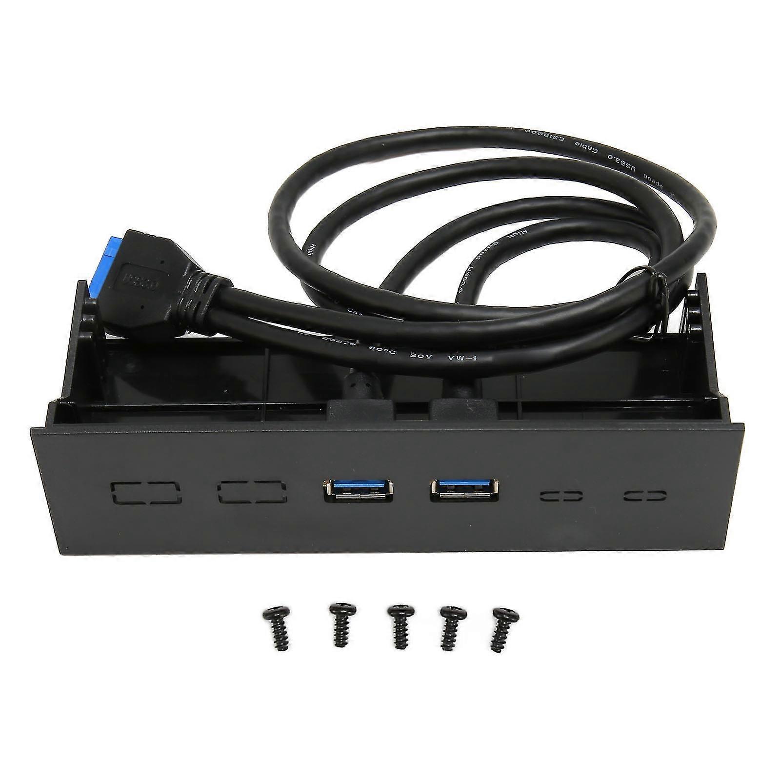 5.25in Front Panel Port USB Optical Drive 3.0 to 19 Pin Metal Bay compatible with PC Computer Case-YM_Feb