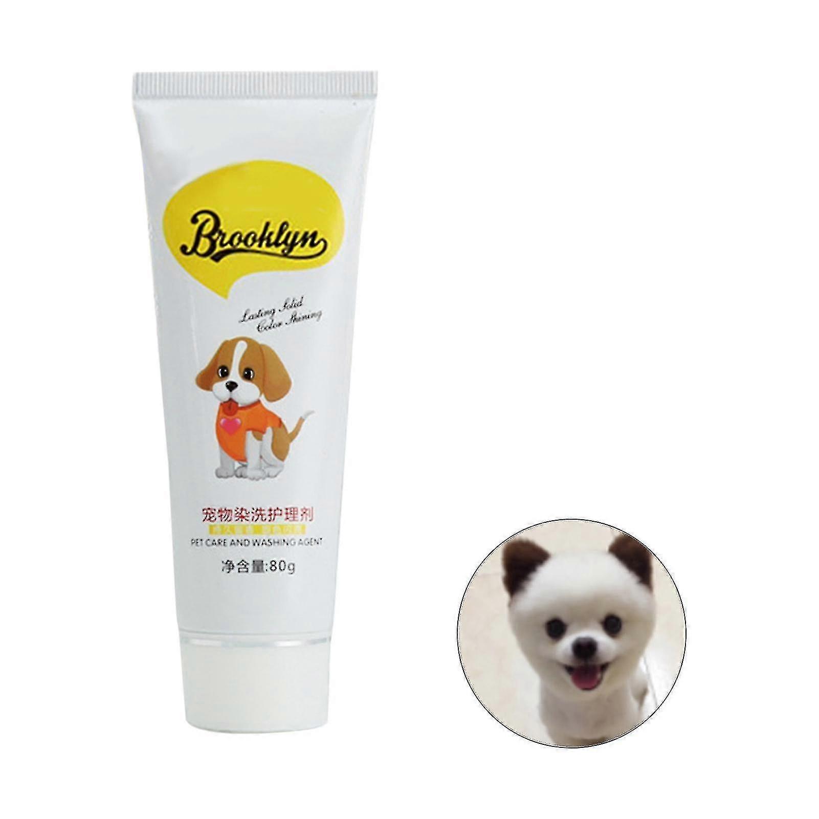 80g Semi Permanent Pet Dye Cream High Pigmented Colorful Dog Hair Bright Coloring Dyestuff Pigment Supplies For Home Tw