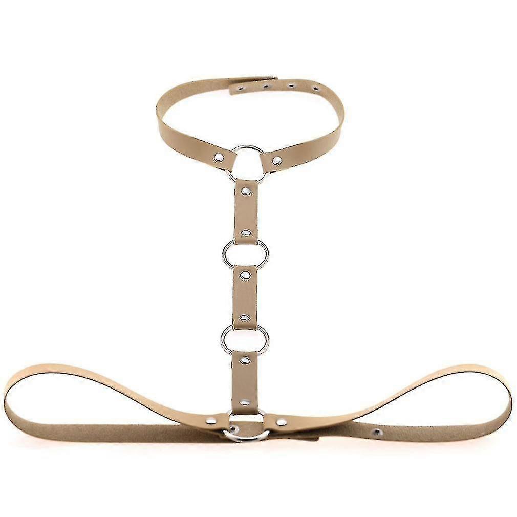 الملابس المثيرة الجديدة أزياء الجلد تسخير الصدر مثير نحت الجسم حزام الخصر فاسق القوطية