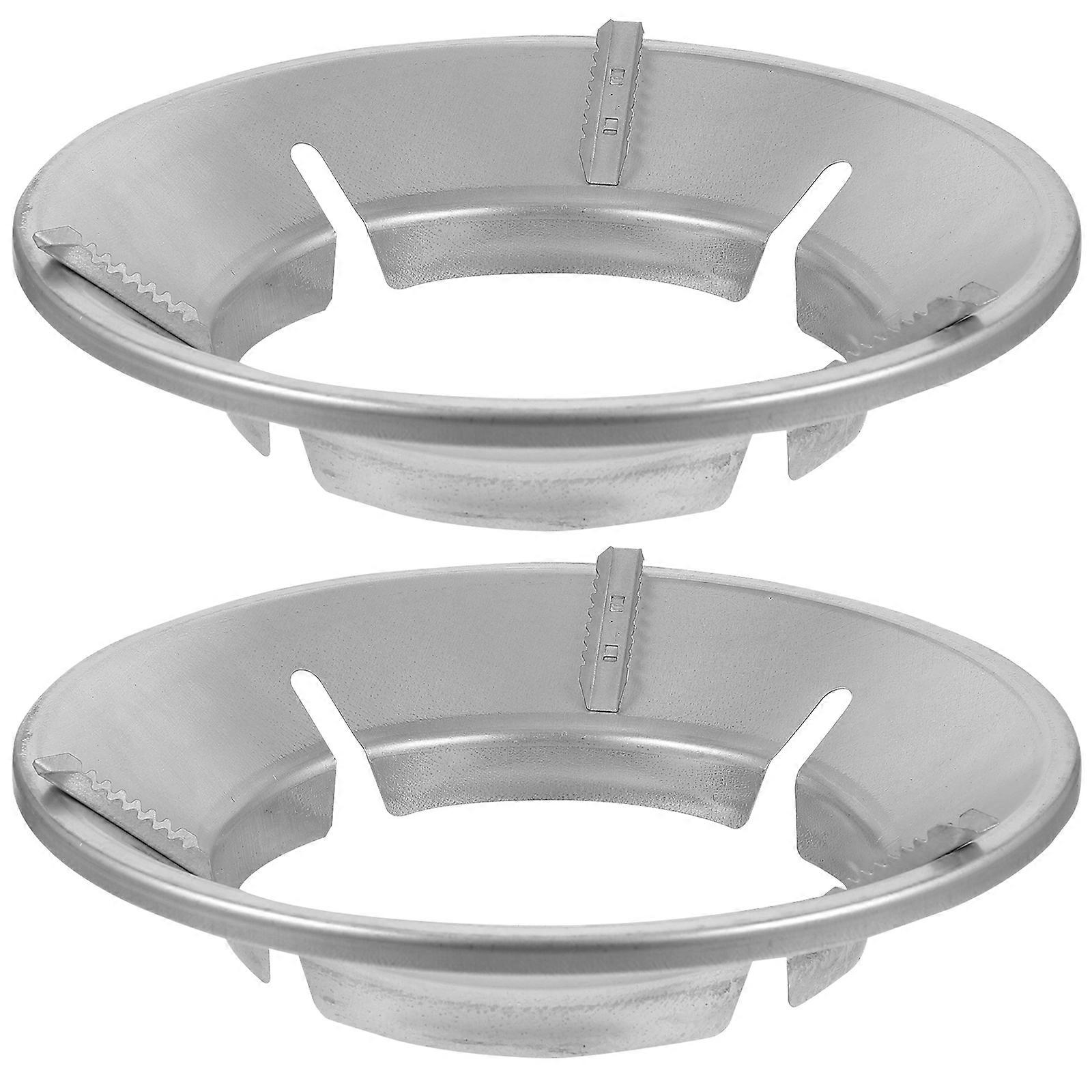 2pcs Nonslip Wok Rack Cast Iron 4-opening Windproof Wok Ring Gas Stove Holder
