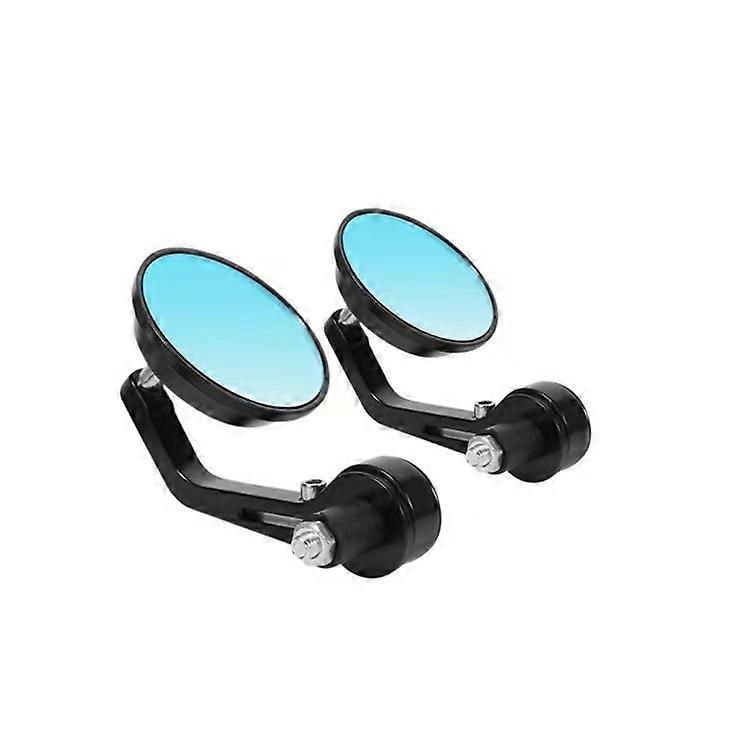 Motorcycle Electric Car Modified Retro Round Cnc Aluminum Alloy Handle Rearview Mirror Handlebar Reflector Rearview Mirror