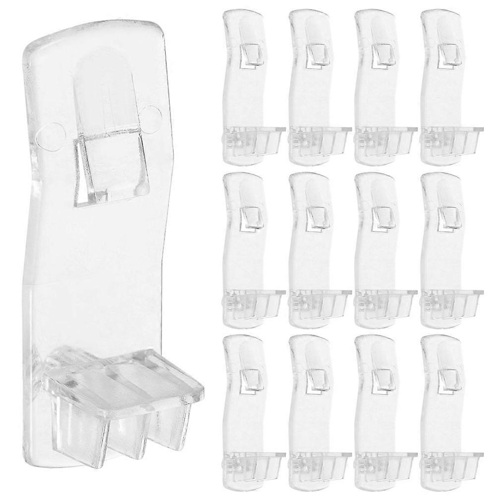 50 Pcs Shelf Pegs Clear Cabinet Board Holder Clips Heavy Duty Shelf Pegs Board Support Clips