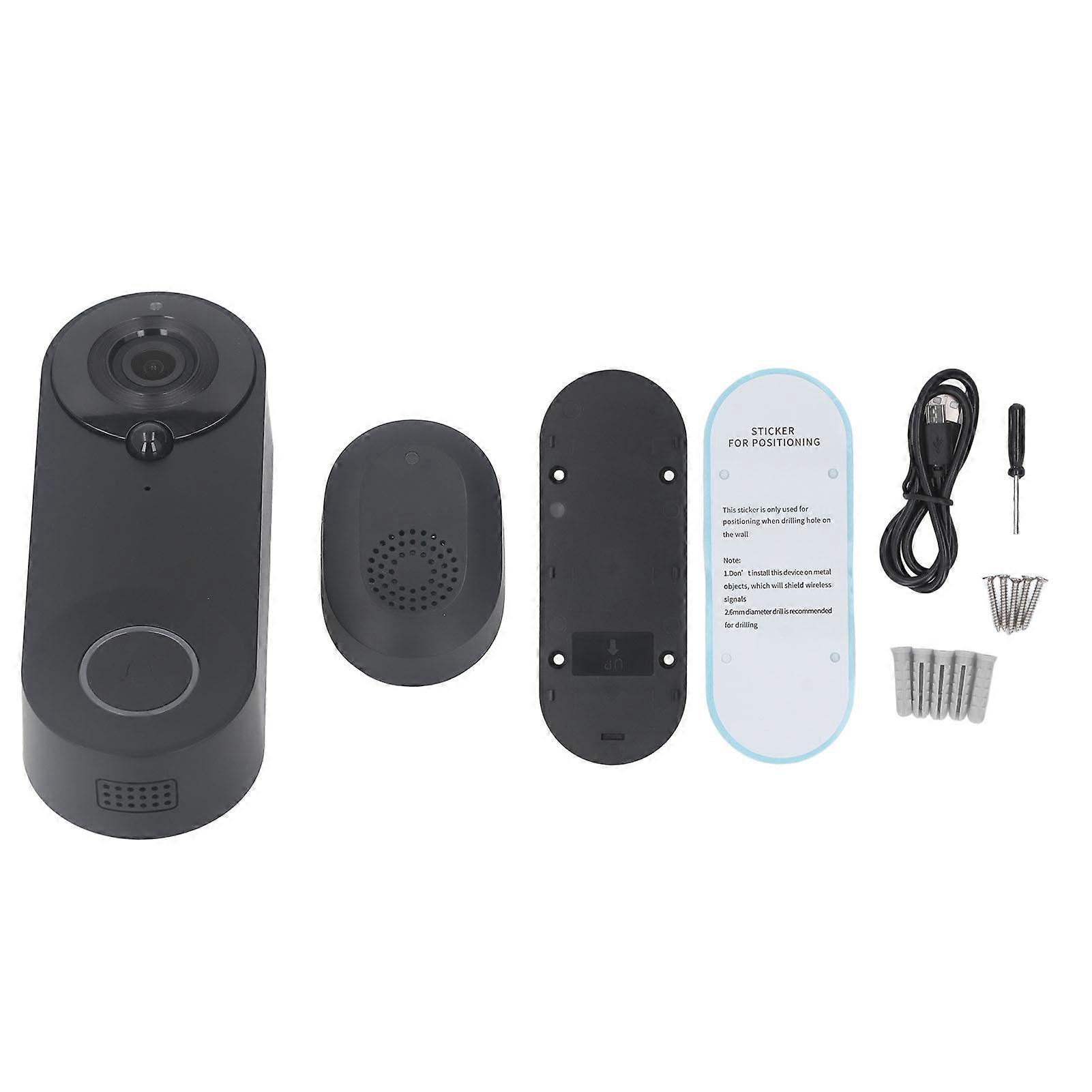 Video Doorbell WiFi Wireless 1080P Call Monitor Outdoor Camera Video Intercom System YEMAA
