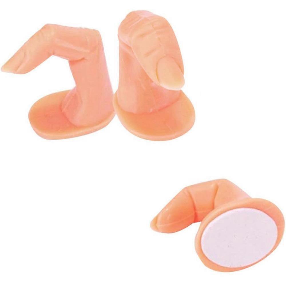 Manicure Practice Hand with Acrylic Nails Practice False Fingers Model Training Display for Nail Art 3Pcs
