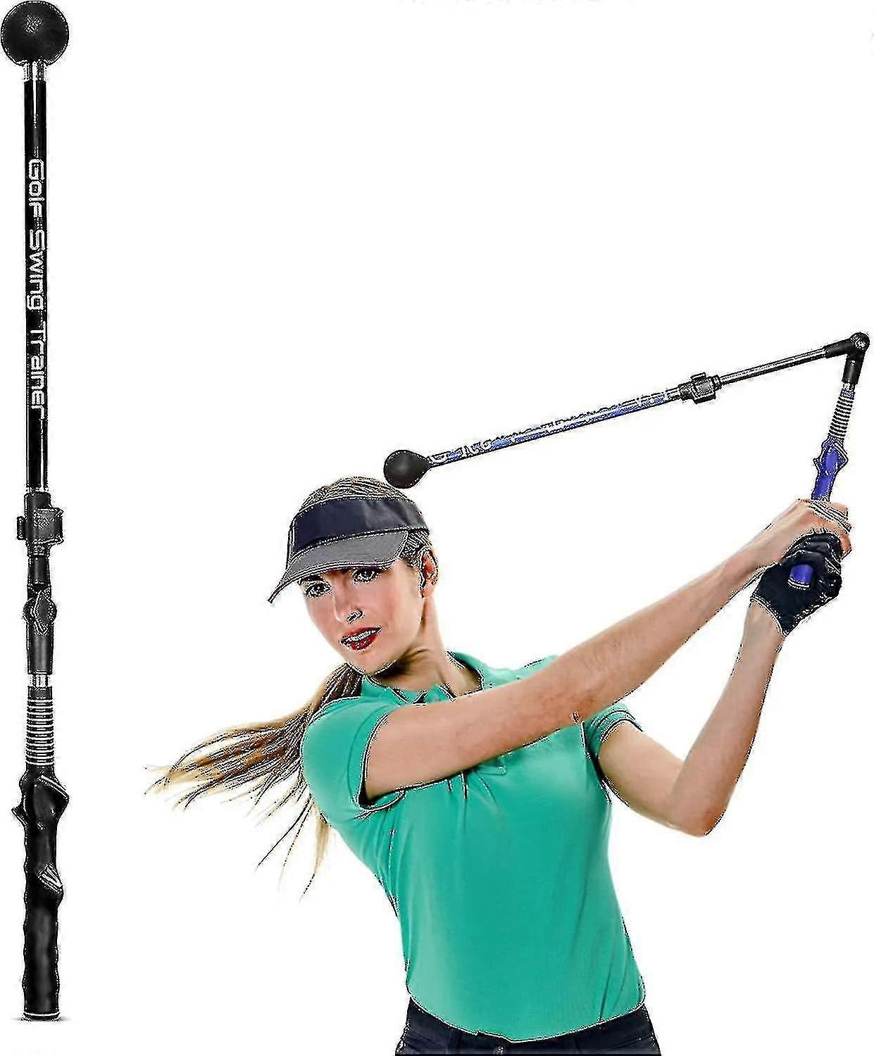 Golf Swing Trainer, Foldable Golf Swing Training Aid Stick,golf Training Aid To Improve Hinge, Forearm Rotation, Shoulder Turn -