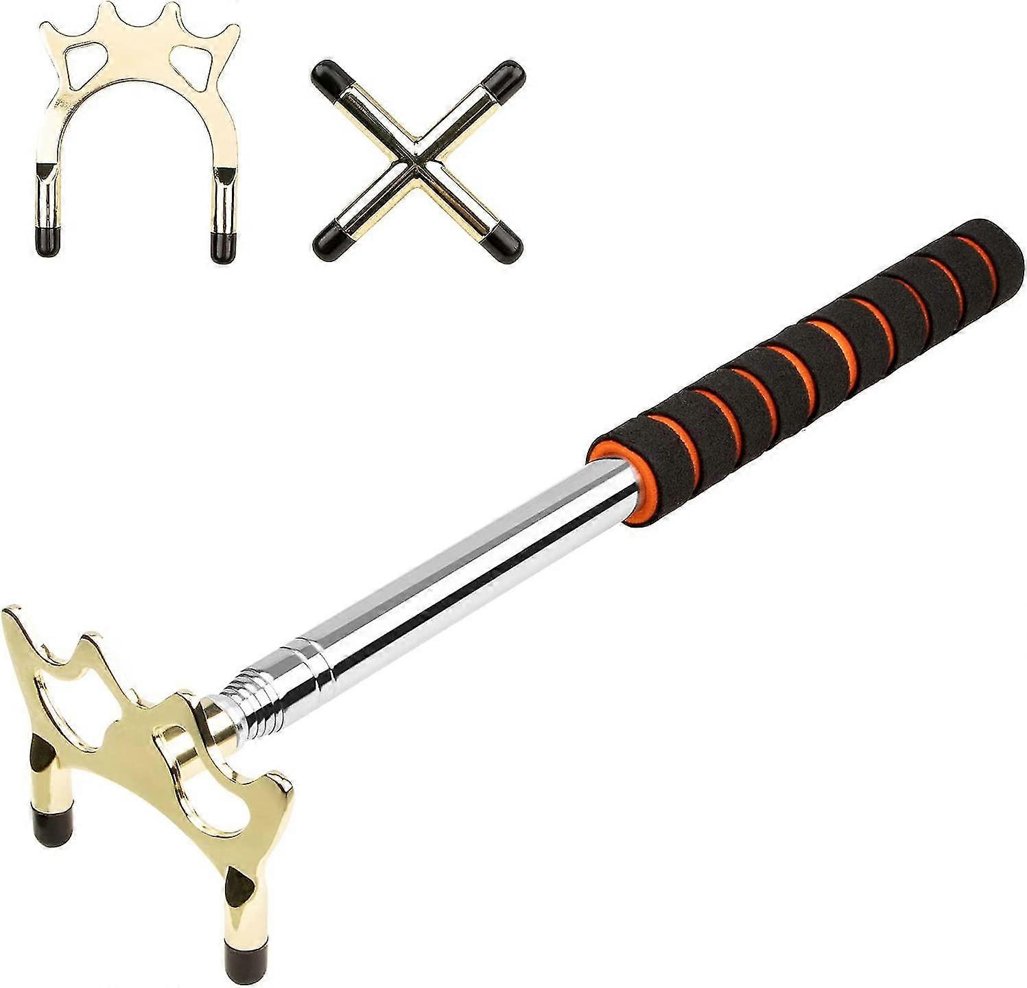 Billards Cue Stick Bridge, Extension Snooker Cues Bridge With Brass Bridge Head, Retractable Pool Rest Stick, Snooker Accessories For Snooker, Game, C