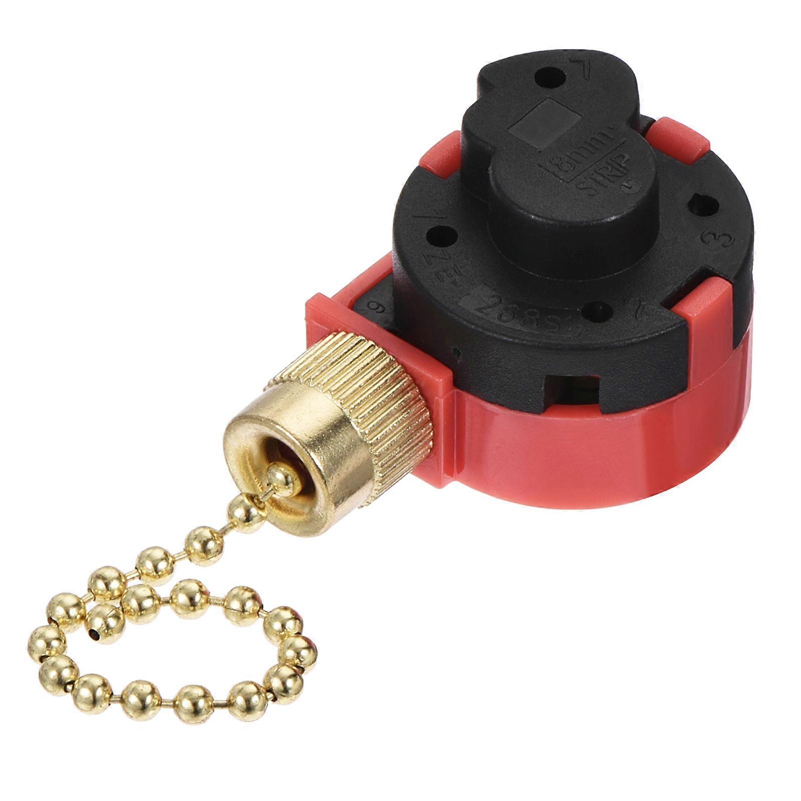 1/2Pcs Ceiling Fan Switch 3 Speed 4 Wire ZE-268S1 Fan Pull Chain Switch Replacement Red Speed Control Switch for Wall Lamps