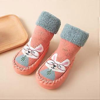 Baby Anti-slip Floor Socks Fuzzy Shoes Cartoon Slippers Outdoor
