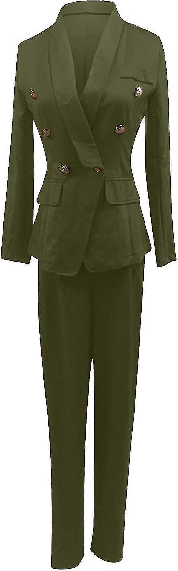 Damen Hosenanzug Set Von TRONSTORE | 2-teilig Mit Taillierter Jacke & Hose | Asymmetrischer Blazer Für Business & Casual – Elegant & Bequem