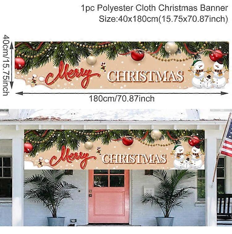 Καλά Χριστούγεννα Santa Claus Banner Υπαίθρια κρεμαστή σημαία Χριστουγεννιάτικη διακόσμηση για το σπίτι 2023 Χριστούγεννα Navidad Noel δώρα Νέο έτος 2023