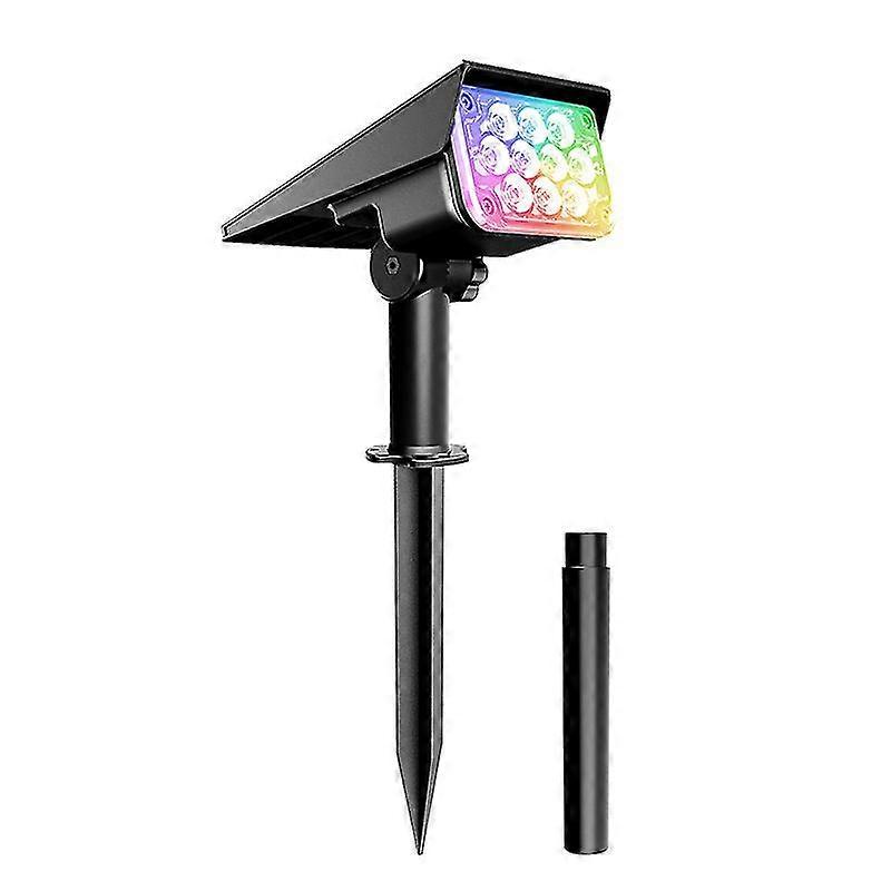 1 Pack 10 Led Spot Solaire Extrieur, Lampes Solaires Etanche Ip65 Projecteur Solaire Rglable Avec Panneau Solaire 180 Eclairage Extrieur Solaire Pour