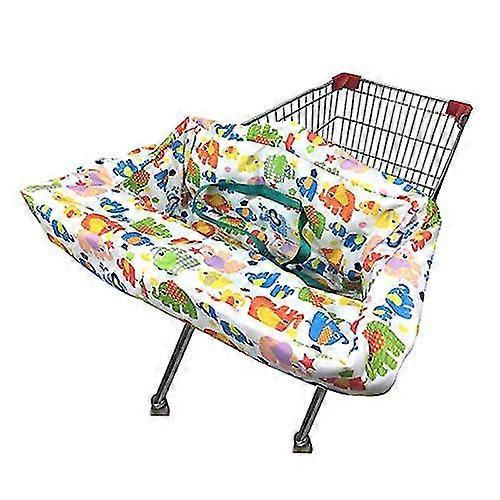 Portable Shopping Cart Cover | High Chair And Grocery Cart Covers For Babies, Kids, Infants & Toddlers (simple Elephant)