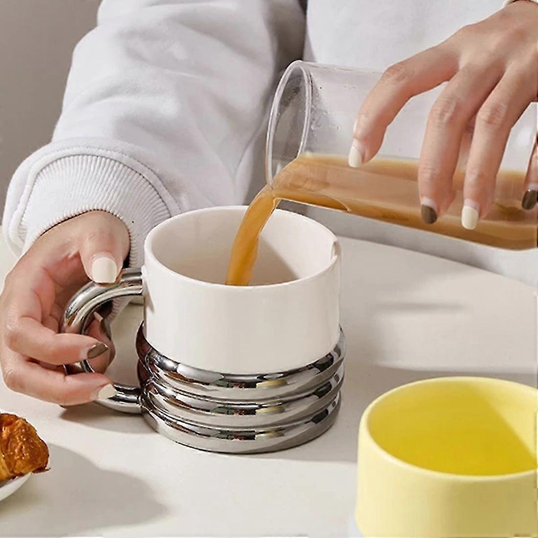 Electroplating Ceramic Mugs S Accessories Tea Drink Mug A