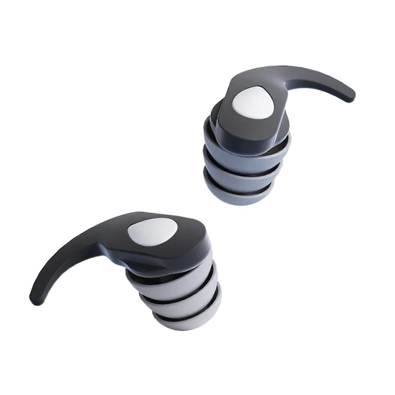 1 Pair Anti-Noise Ear Plugs Silicone Reusable Noise Reduction Earplugs Sleeping Swimming Comfortable Hearing Protection Earplugs