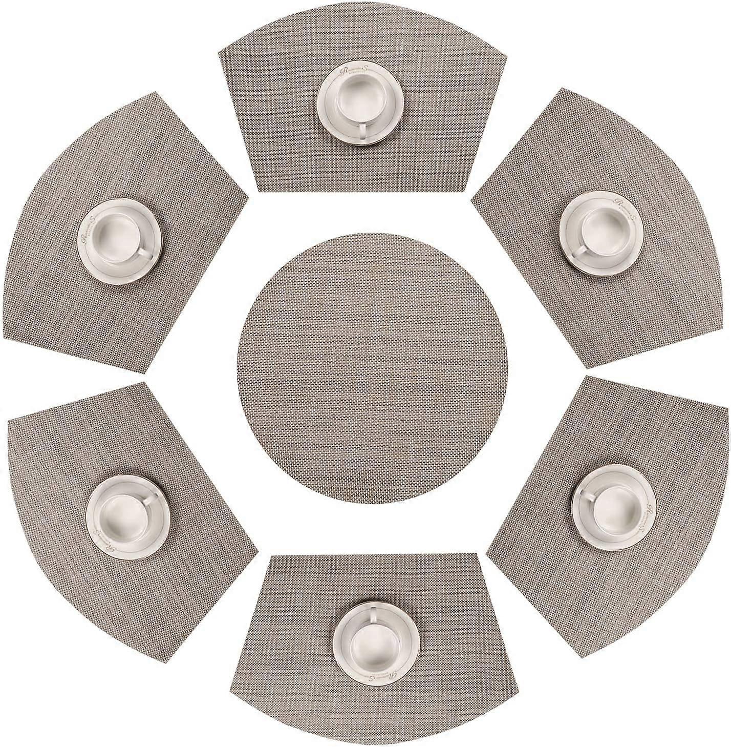 1 pezzo-4 pezzi Semplici Tovagliette Rotonde In PVC, Resistenti All
