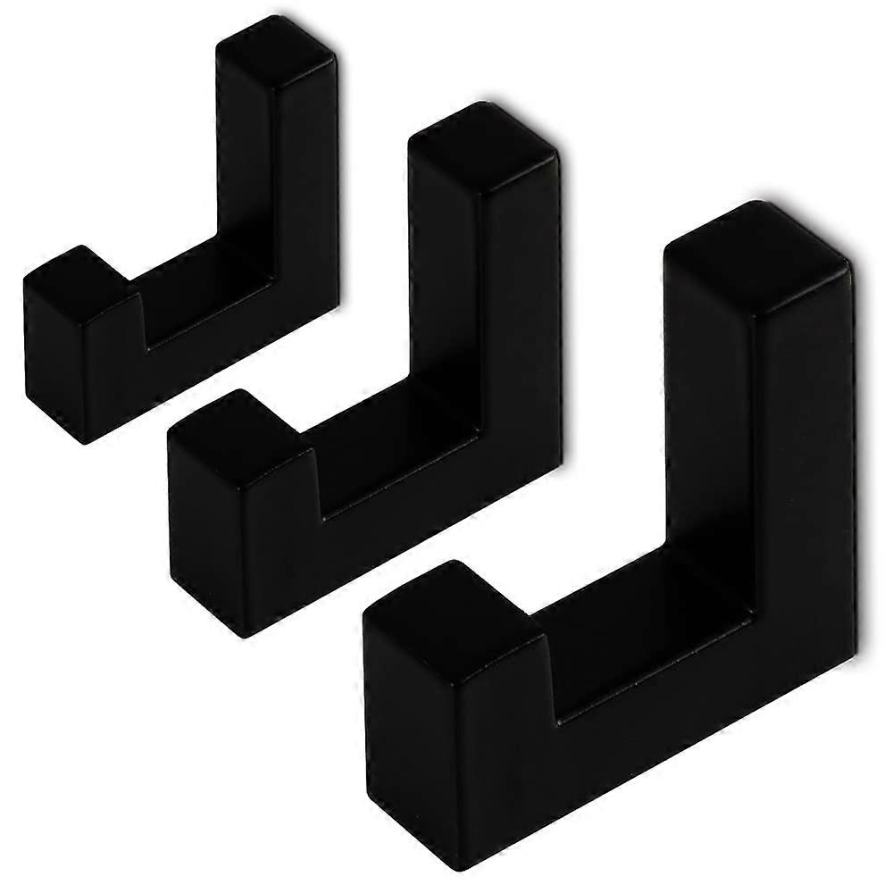 3pcs clothes hook--941-matte black small hook