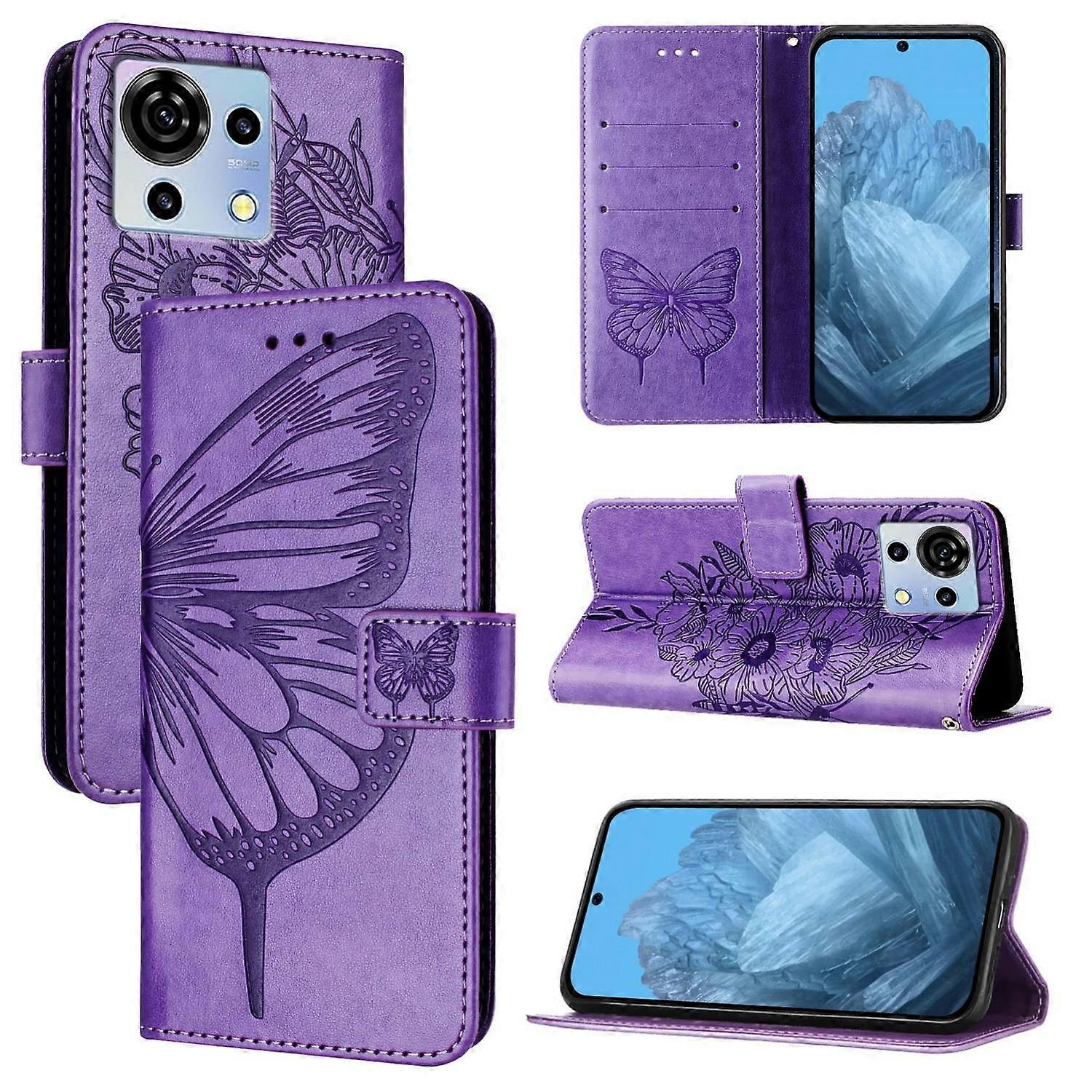 Embossed Butterfly Case For ZTE Blade V50 Vita